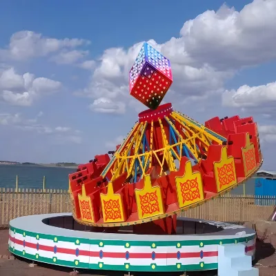 Factory Direct Flying Disco Turntable Ride 24 Seats CE Certified Amusement Park Thrill Tagada Ride for Theme Park Fairground