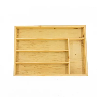Hot Sale Matsuki Kitchen Cutlery Tray Utensil Drawer Organizer Storage with Dividers 5 Roomy Spaces