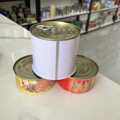 300g 400g 500g High Quality Customized Printing Wholesale Empty Food Tin Box for Tuna Fish/Ham/Meat Chicken