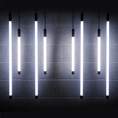 2022 New Design 220V T8 2ft 3ft 4ft 18W Hoisting LED Tube Light Restaurant Showroom Decoration Pendant Light Tube