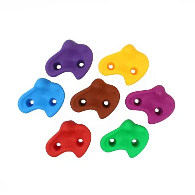 Climbing Holds Rock Climbing Training Outdoor Obstacle Course Equipment Stones Kit Set Backyard Kids Toys with Mounting Screws