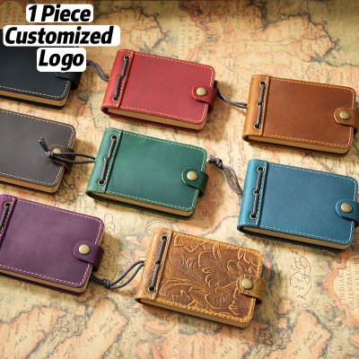 Portable Durable Notebook Mini Pocket-Sized Business Phone Book Small Record Book for Elderly Simple Style Leather Bag