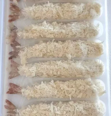 Authentic Japanese Style Breaded Shrimp Frozen Nobashi Ebi Torpedo Shrimp Pre-fried Sushi Grade Seafood for Japanese Cuisine