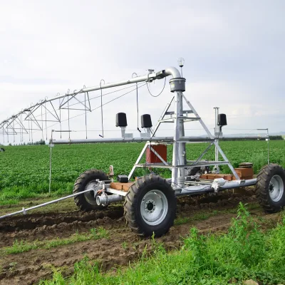 Linear Irrigation System:Large Automatic Four-Wheeled Mobile Water and Fertilizer Integrated Agricultural Irrigation Equipment