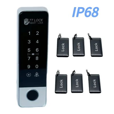 IP68 Waterproof Metal Smart Access Control TT APP Remote Unlock Support Fingerprint 13.56KHZ Card Reader