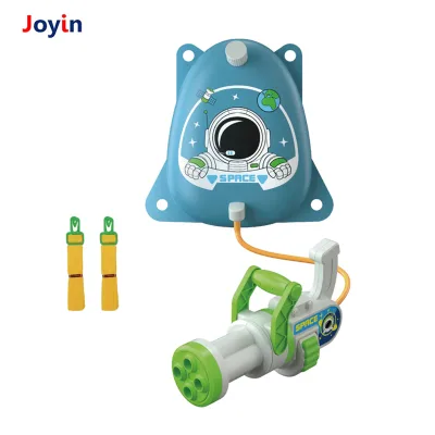Thrilling 1800ML Backpack Blasters Toy Made of TPU Dinosaur-Inspired Gatling Water Guns for Outdoor Summer Fun Range 8-9 Meters