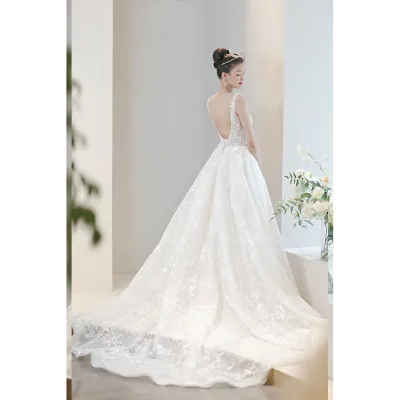 Mermaid Detachable Dress Pure White Women Ball Gown Mermaid Wedding Dress