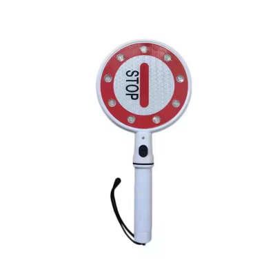 Flashing Traffic STOP Sign Reflective Hand Command Sign Made of Durable Plastic