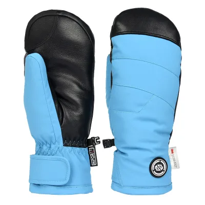 Ski Gloves Warm Mitten Gloves for Men and Women Leather Ski Mitten Winter Waterproof for Cold Weather