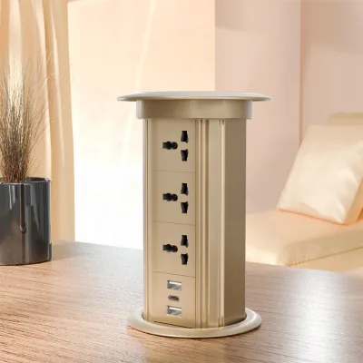 IP44 Waterproof Dustproof Protection Universal UK Standard Smart Pop up Socket Electrical Island Lifting Outlets