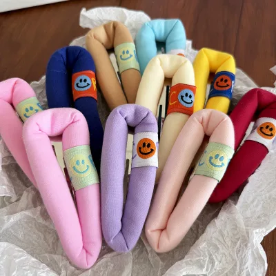 Cute Cartoon for Bubble Hair Clip Large-Size Sponge Fabric Women's Face-Washing Bangs Hairpin Handmade DIY Wholesale