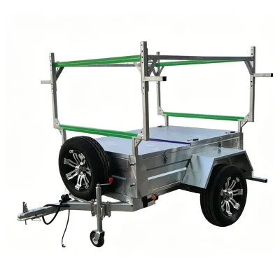 Boat Trailer 6x4 Box Trailer, a Box Trailer Capable of Carrying Two Sailboats. Small Sailboat Trailer