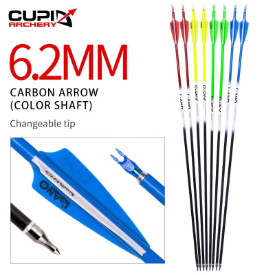 7.8mm Gradient Color Arrow Shaft 500 Spine Recurve Target Compound Bow Arrow