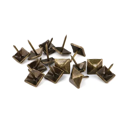 WINSTAR Stainless Steel Decorative Tacks Antique Pins Pattern Hollow Upholstery Flathead Sofa Nail for Table Chair Bed Furniture