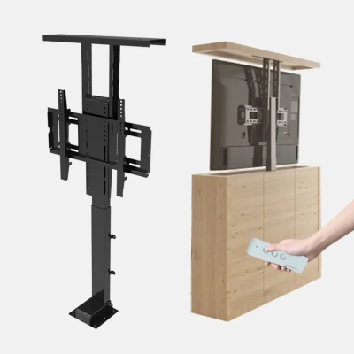 Electric Remote Control Screen Mount Telescopic TV Mount Wholesale Motorized TV Lifting Stand in the Cabinet