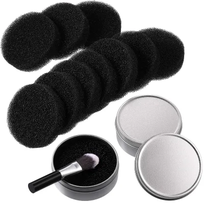 6 Packs Makeup Brushes Cleaner 2 in 1 Color Removal Sponge Foundation Make-up Removals From Makeup Brush to Switch Color