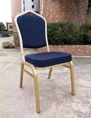 Modern Connecting Church Auditorium Chair with Book Rack Metal Commercial Hotel Banquet Chair Fabric Conference for Sale