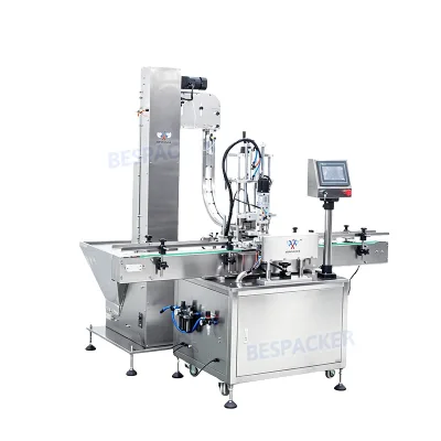 Bespacker YL-3J Automatic Electric Cap Feeding Stainless Steel Three-jaw Capping Machine for Plastic Bottles & Jars New