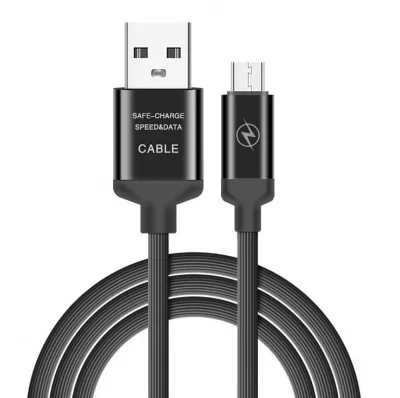 Fast Charger Metal Head TPE Round Phone Charging Cable for Type c