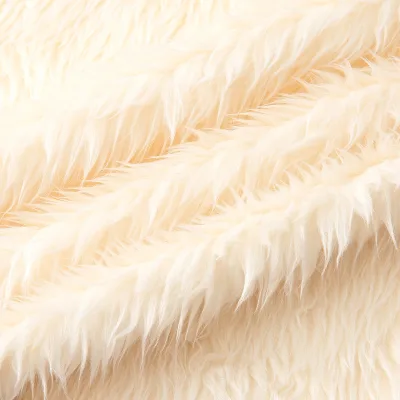 3-11cm Rolled Plush Wet Water Wool Fabric Imitation Rabbit Hair Falling Wool Fabric for Toy