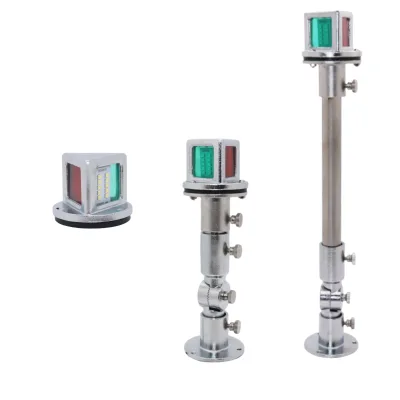 Popular Marine Accessories 10-30VDC 5-Year Warranty 3.6W Vertical LED Marine Boat Yacht Navigation Side Light Green Starboard Lights