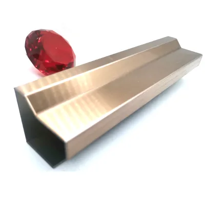 Custom Size Stainless Steel Skirting Profile Anti-Corrosion Metal Wall Baseboard