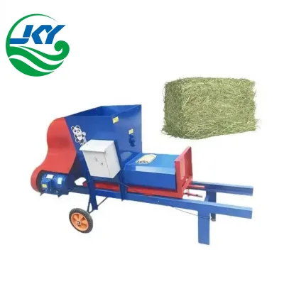 Compact Home Use Silage Square Packing Baler High Density Wet Corn Stalk Grass Baler for Small Family Livestock Ranches