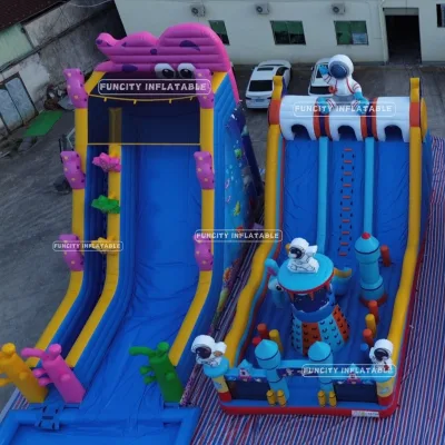 Outdoor Commercial Large Inflatable Bouncy Castle with PVC Material and 2-Year Warranty-Fun Park Playground