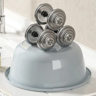 Large High Quality Food Grade Round Plastic Wash Basin with 20L Capacity Eco-Friendly Modern Design for Bathroom Kitchen Use