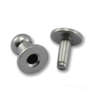 4mm 5mm 6mm 7mm 8mm 9mm 10mm 12mm Silver Stainless Steel Press Rivet Back Round Button Stud for Leather
