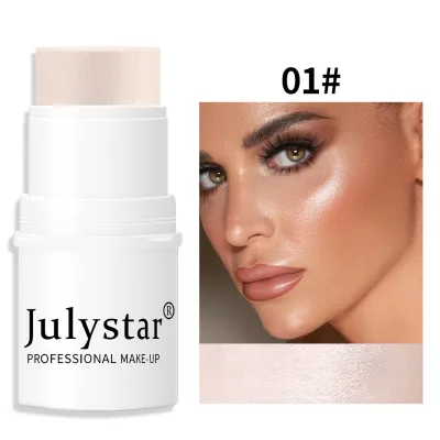 6 Colors Facial Makeup Smooth Powder Blusher Cream Brighten Highlighter Natural Color Nude Makeup Powder Blusher Stick SS