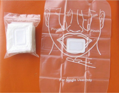 MM-CPR1# Latex Free CPR Training Face Shield for CPR First Aid Practice Manikin