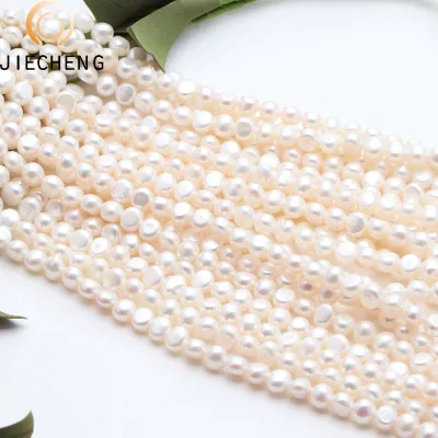 6-7 mm AAA Freshwater Jewellery Baroque Pearls Prices Half Round Beads Pearls Strands Wholesale