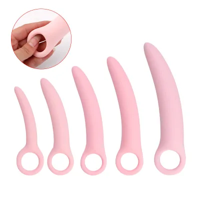 Anal Butt Plug Trainer Crescent Shaped Female Anal Plugs Wholesale Anal Dilators Pelvic Floor Muscle Trainers Dilators Sets