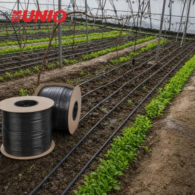 Plastic Raw Material Farm Watering Full Kit Black Flat Emitter Agriculture Drip Tape