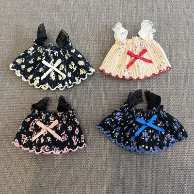 13cm Chief Dog Shelly Rose Dress Lace Plush Doll Cartoon Toy Pendant Accessories Wholesale Shells and Clothes