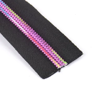 Customization Durable Various Color #5 Invisible Nylon Zipper Tape for Bag Making