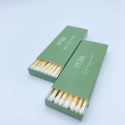 Wholesale Custom Printed Dark Green Slim Drawer Matchbox Natural Wood Long Matches Custom Matches for Wedding Favor