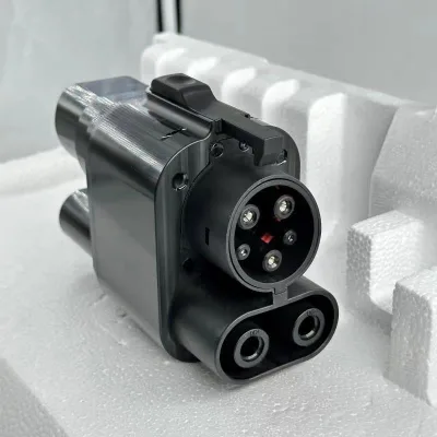 High Power 200A CCS2 to CCS1 Adapter - IP67 Waterproof EV Charger Converter for Tesla/Nissan/BMW, CE/RoHS Certified