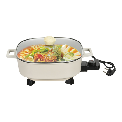 Kitchen Multifunction Electric Cooker Cooking Non-Stick Coating Electric Skillet Hop Pot and BBQ