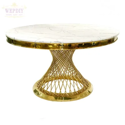 German New Design Round Table and Chairs for Weddings Banquets & Parties Exclusive Event Supplies with Backdrop & Centerpiece