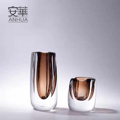 Luxury Handmade Crystal Glass Decoration Mouth Blown Craft for Hotels for Interior