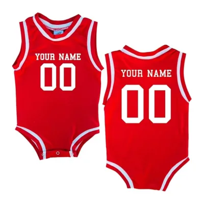 New Popular Plain Design Kids Mesh Basketball Sleeveless Jumpsuit Custom Design Infants Baby Basketball Jerseys