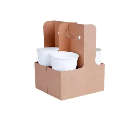 Practical Eco-Friendly Reusable Paper Cup Dispenser Handle Waterproof for Home Office Countertop Coffee Cup Storage Accessories