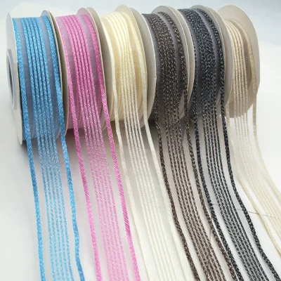 Gordon Ribbons New Arrival 25 mm Sheer Ribbon Special Striped Organza Ribbon for Garment Gift Wrapping Hair Bow