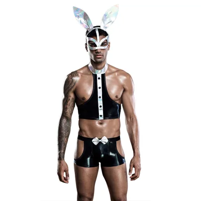 Women's Sexy Underwear European & American Style Role-playing Gay Temptation Black Spandex