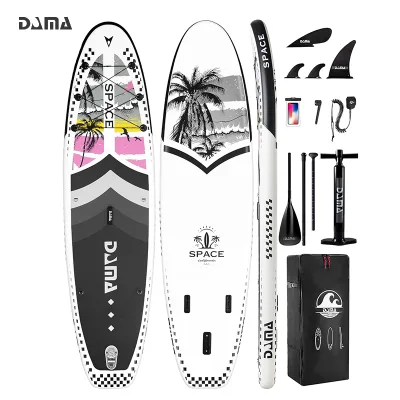 DAMA Paddle Board Meditation Water Fitness Inflatable SUP Soft Knee Friendly Deck Stock Program Paddle Board