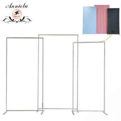 ANNIELU Customizable Reusable Rectangle Backdrop Stand Set for Wedding Party Photo Booth Baby Shower