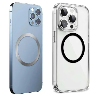 Magsafe Wireless Charging Magnetic Ring Thickened Circular Magnetizer Adhesive Backing Car Phone Holder Magnetic Iron Sheet
