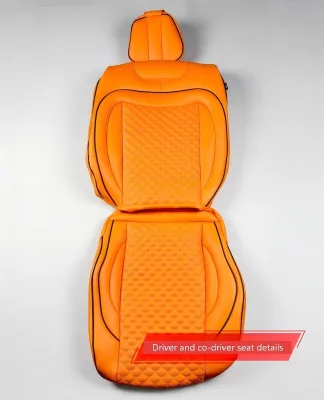 Premium Leather Car Seat Covers All Season Use for Mercedes W211 W203 W124 Old E C Class Non Slip Seat Cushion Protective Covers
